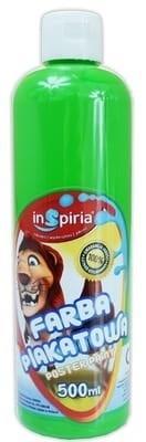 Farba plakatowa zielona 500ml, InSpiria