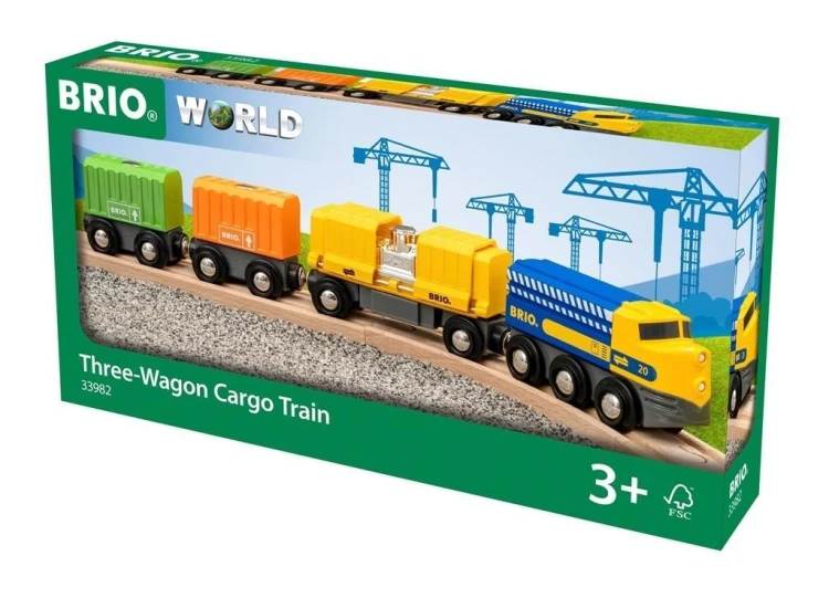 Brio Trzywagonowy pociąg towarowy, Ravensburger