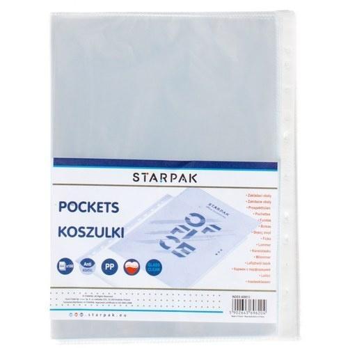 Koszulka PP A4 krystaliczna 40mic 100szt, STARPAK