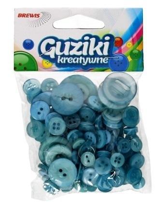 Guziki kreatywne niebieskie 40g, Brewis