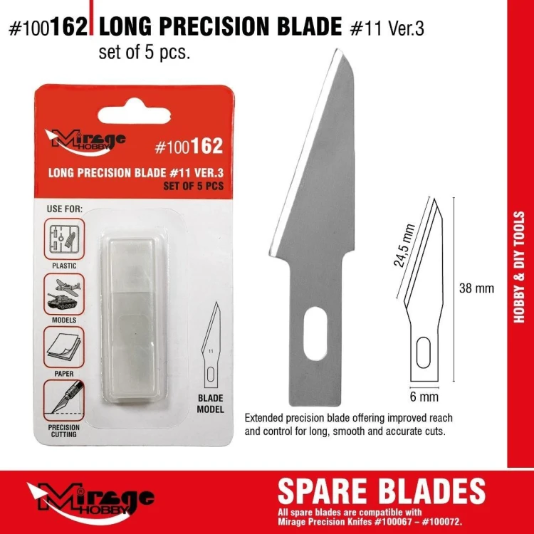 Ostrza Long Precision Blade 5szt