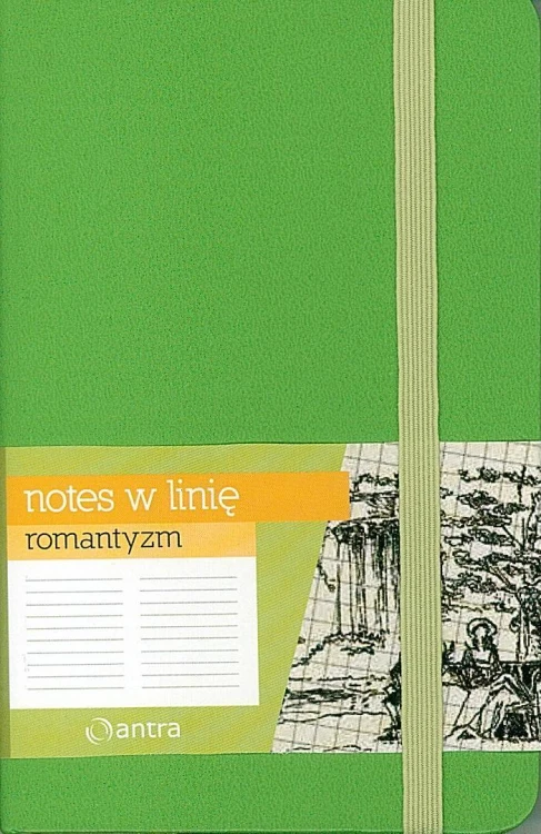 Notes A6 Linia Romantyzm Zielony ANTRA, Antra