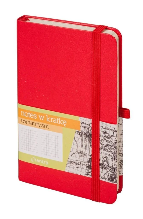Notes A6 Kratka Romantyzm Czerwony ANTRA, Antra