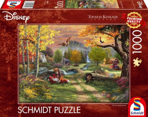 Puzzle 1000 Lis i Pies (Disney), Schmidt