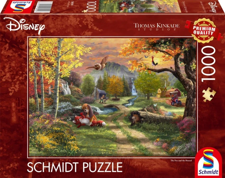 Puzzle 1000 Lis i Pies (Disney), Schmidt