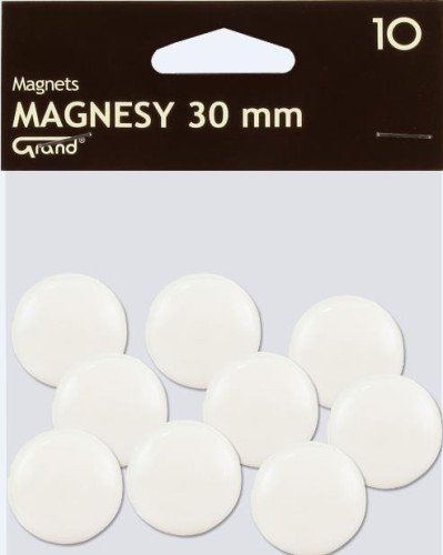 Magnes 30mm biały 10szt GRAND, Grand