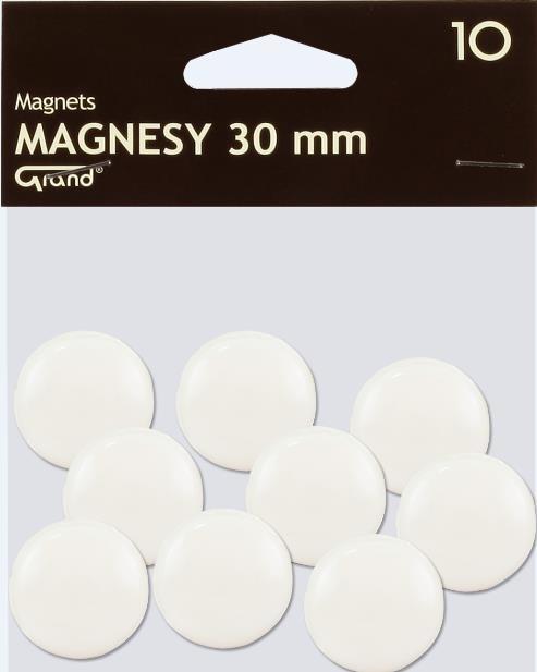Magnes 30mm biały 10szt GRAND, Grand