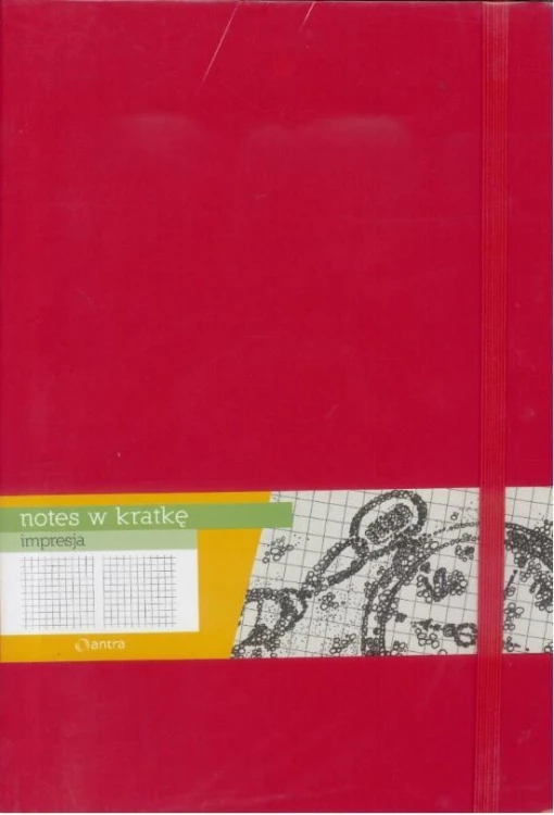 Notes B5 Kratka Impresja Czerwony ANTRA, Antra