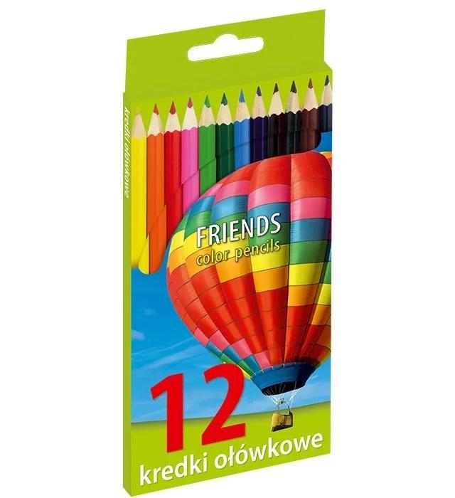 Kredki olówkowe 12 kolorów UNIONL, Grand