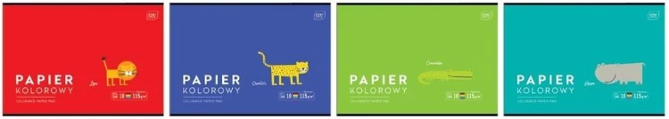 Papier kolorowy A4/10K BB Kids (10szt), INTERDRUK