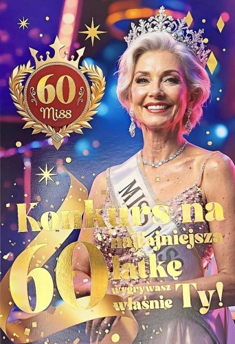 Karnet 6K z szarfą urodzinową