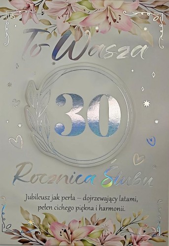 Karnet 3K Rocznica Ślubu