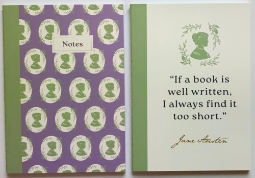 Jane Austen Notatnik A6 linia 2szt, Half Moon Bay