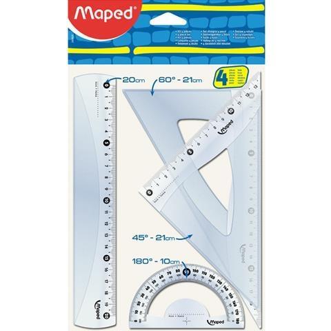 Zestaw Start Medium lin/2 ekier/kątom MAPED, Maped