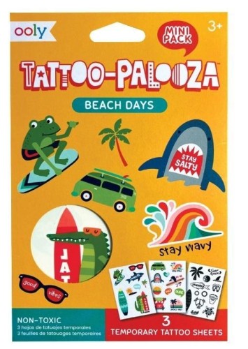 Tatuaże zmywalne mini Tattoo Palooza - Plaża, ooly