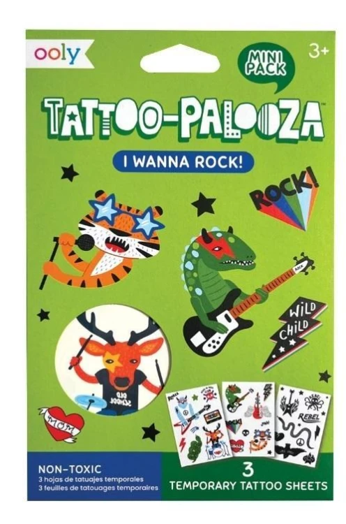 Tatuaże zmywalne mini Tattoo Palooza - Rock, ooly