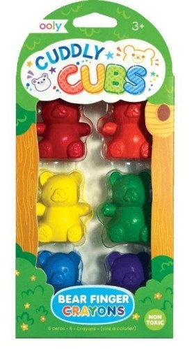 Kredki na palec misie Cuddly Cubs 6szt, ooly