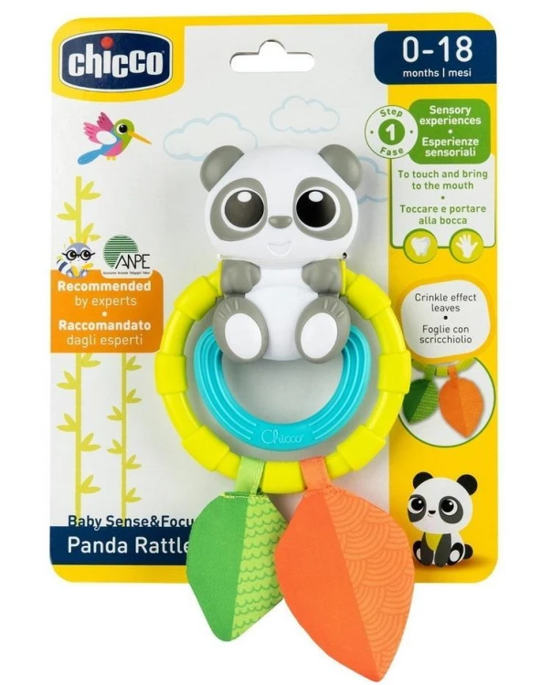Grzechotka i gryzak Panda, Chicco