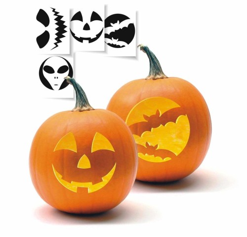 Szablony do dyni halloweenowej 10szt., Arpex