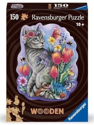 Puzzle drewniane 150 Kot, Ravensburger