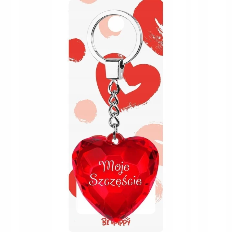 Brelok serce - Moje Szczęście, Be-Happy Gifts