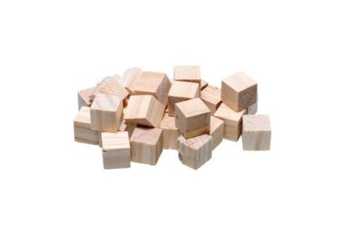 Kostki drewniane naturalne 1,5cm 21szt, Brewis
