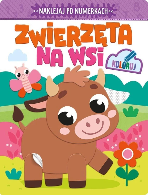 Naklejaj po numerkach. Zwierzęta na wsi