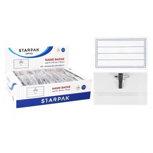 Identyfikator PP 57x90mm (50szt), STARPAK