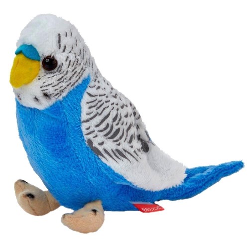 Papuga falista biało-niebieska 13cm, Beppe