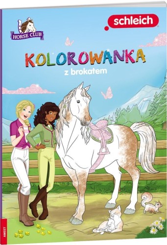 Horse Club. Kolorowanka z brokatem, praca zbiorowa