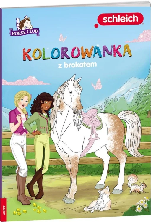Horse Club. Kolorowanka z brokatem, praca zbiorowa