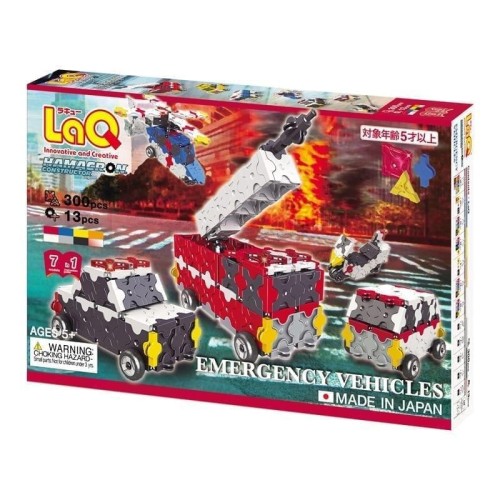 Klocki edukacyjne Emergency Vehicles, LaQ