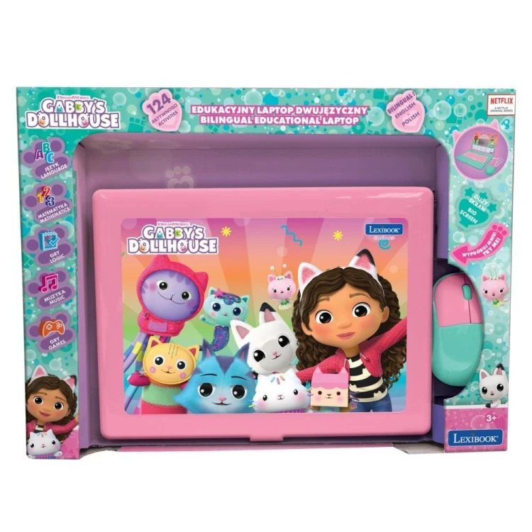 Laptop edukacyjny 124 funkcje Koci Domek Gabi