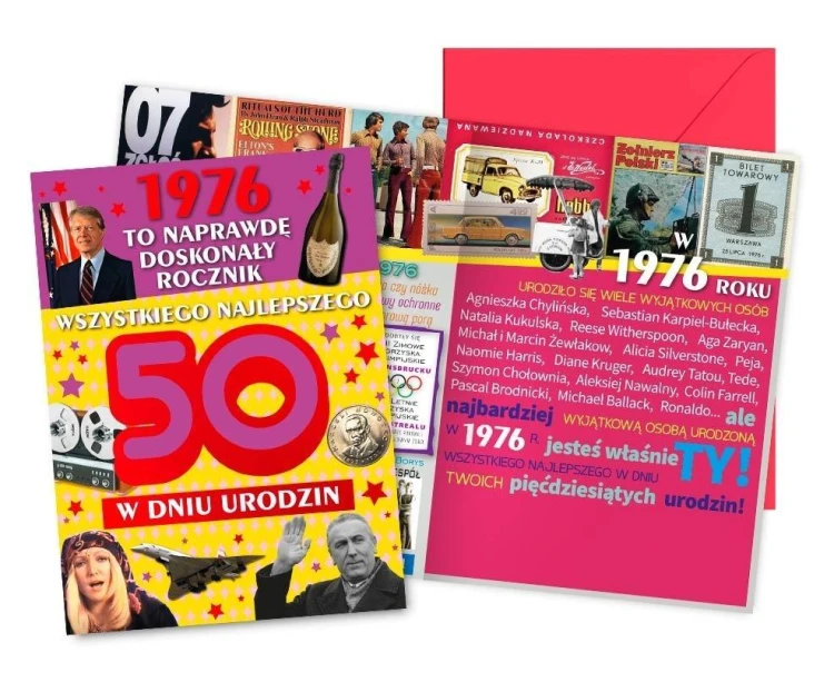 Karnet Urodziny 50