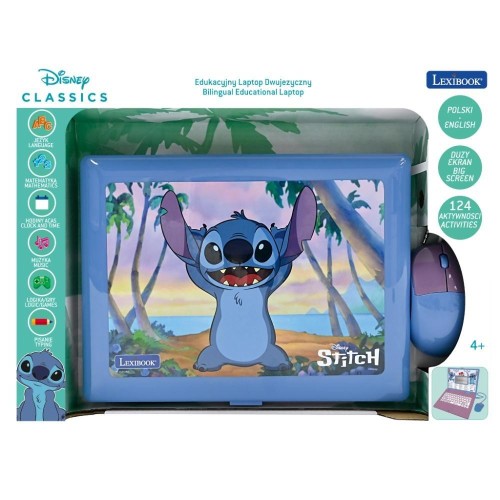 Laptop edukacyjny 124 funkcje Stitch, Lexibook