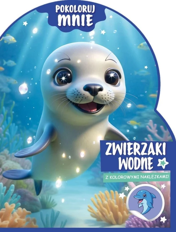 Pokoloruj mnie. Zwierzaki wodne (z naklejkami)