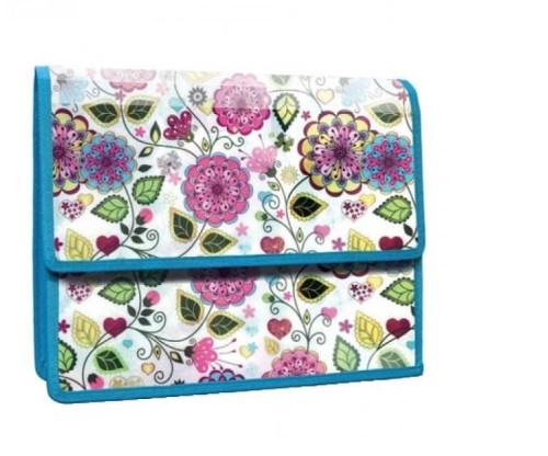 Teczka z klapką na rzepy A4 Flowers, Panta Plast