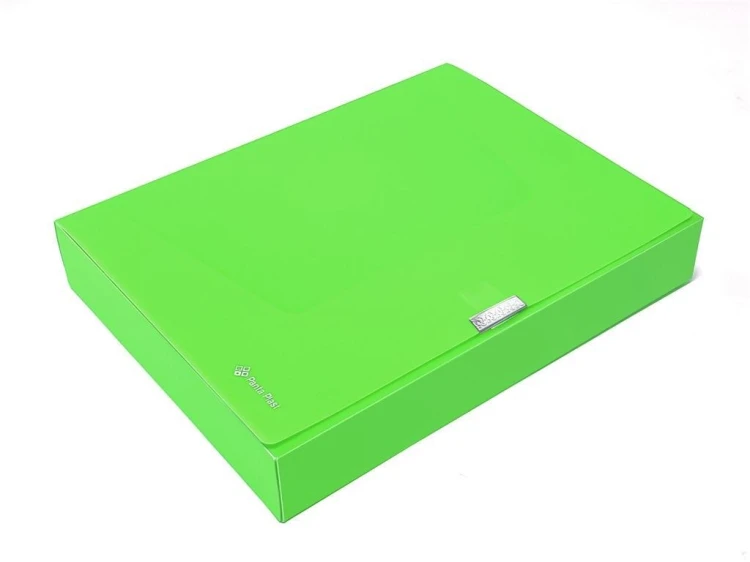 Teczka A4 box 55mm neon zielona, Panta Plast