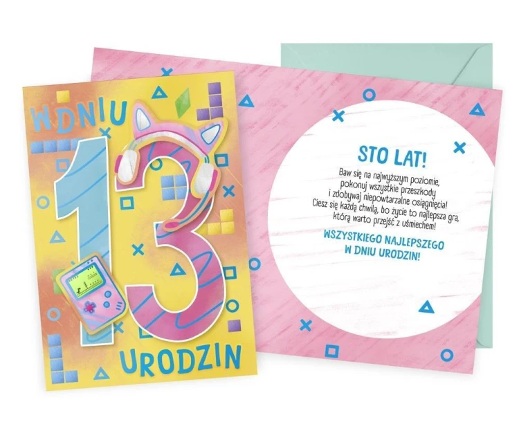 Karnet Urodziny 13