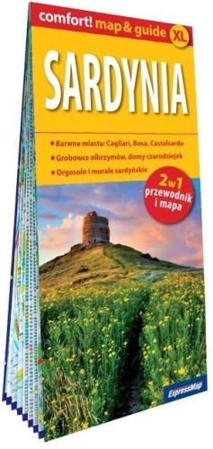 Sardynia laminowany map&guide 2w1