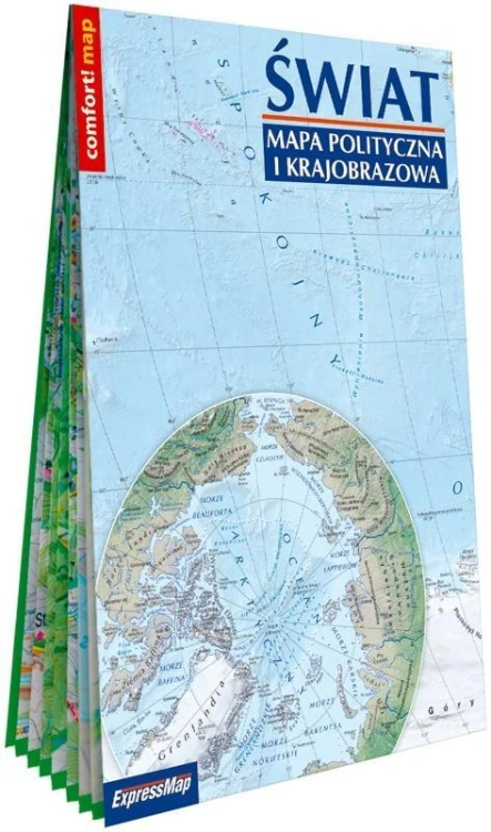 Świat mapa polityczna i krajobraz. 1:31 000 000 B1
