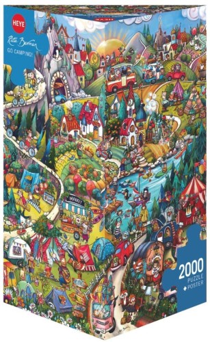 Puzzle 2000 Aktywny weekend (Puzzle+plakat), Heye
