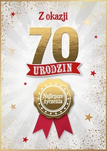 Karnet Urodziny 70