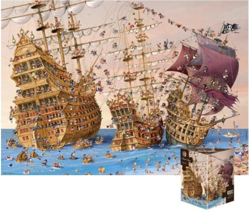Puzzle 1000 Piraci (Puzzle+plakat), Heye