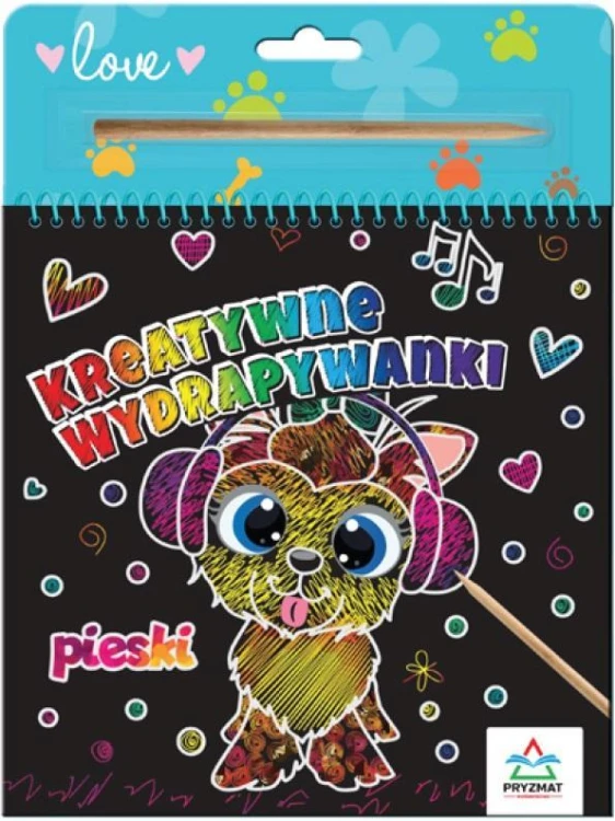 Kreatywne wydrapywanki. Pieski, praca zbiorowa