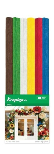 Krepina marszczona 50x100cm Basic 6 kolorów, GDD