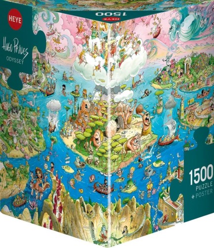 Puzzle 1500 Bohaterowie Odysei (Puzzle+plakat)