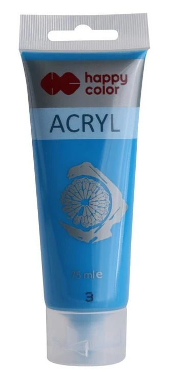 Farba akrylowa 75ml niebieska HAPPY COLOR, GDD