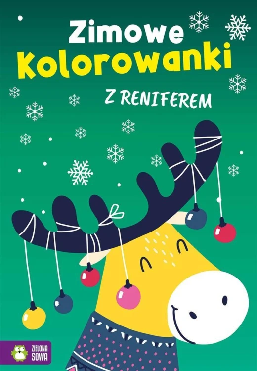 Zimowe kolorowanki z reniferem, praca zbiorowa