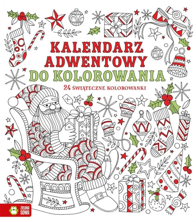 Kalendarz adwentowy do kolorowania, praca zbiorowa
